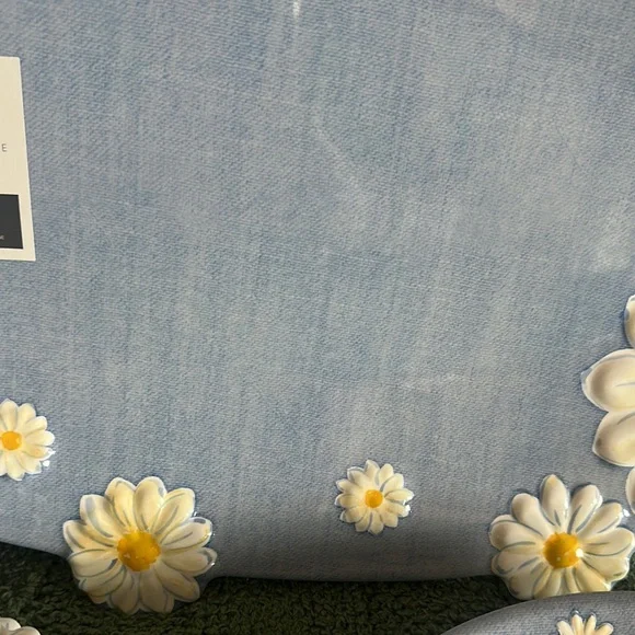 The Farmhouse by Rachel Ashwell Sunflower 🌻Serving Tray Plates Melamine Blue NEW - Picture 6 of 11